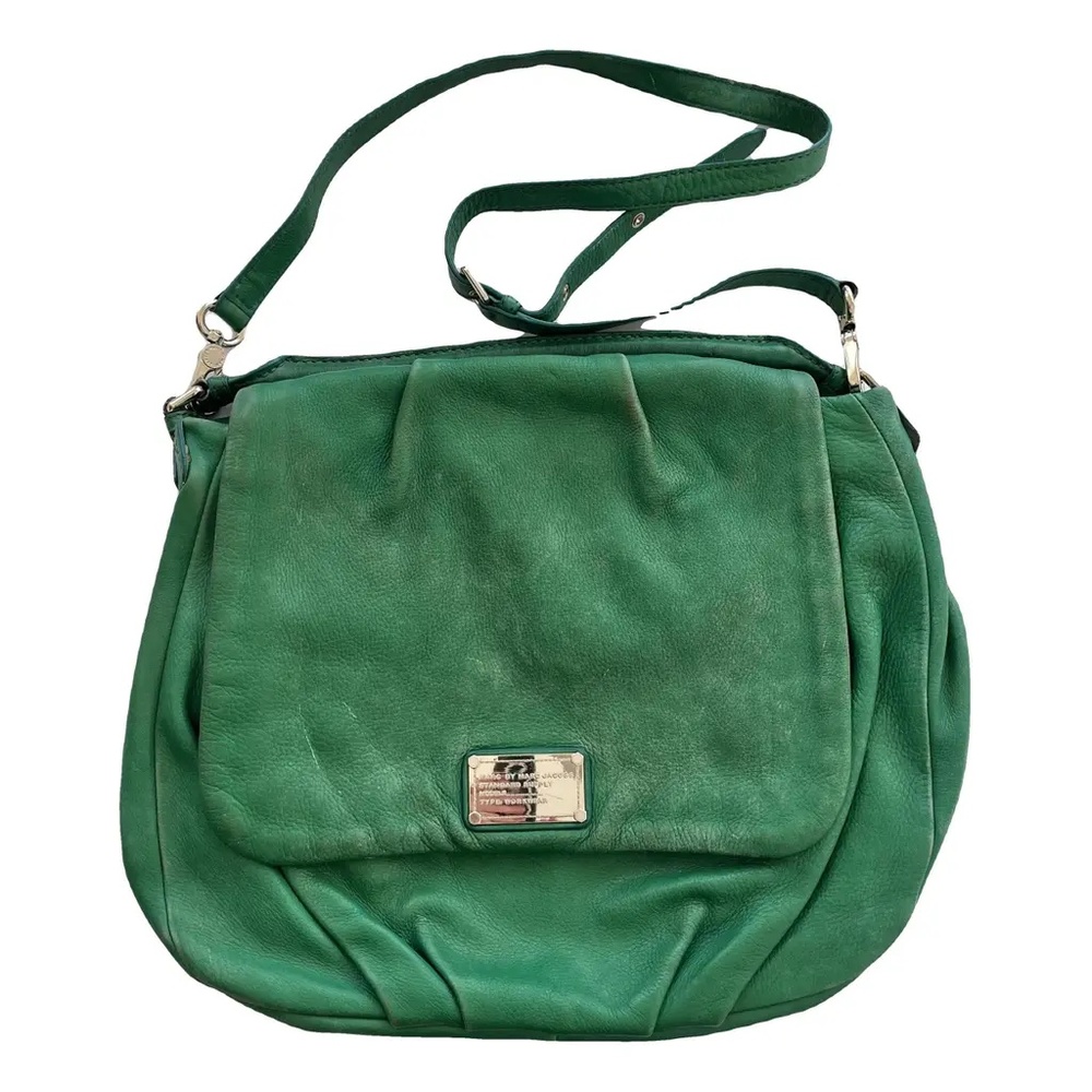 MARC JACOBS hobo in green leather tote carryall crossbody